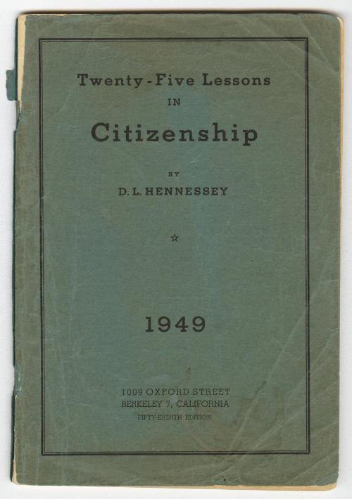 Twenty-Five Lessons in Citizenship