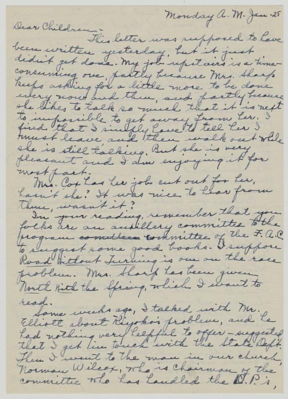 [ Letter to Ruth Leppman from her Mother | June 28]