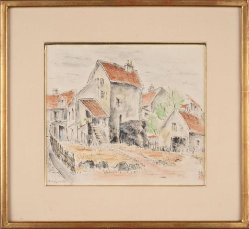 "Farm House at Chartre" [sic, Chartres] 