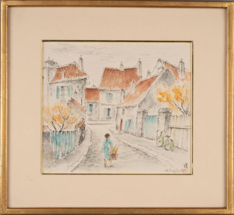 "Street of Chartre France" [sic, Chartres]