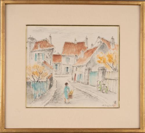 "Street of Chartre France" [sic, Chartres]