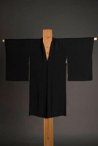 Black haori (jacket) with paulownia mon]