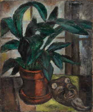 Baren; Potted Plant with Mask ?