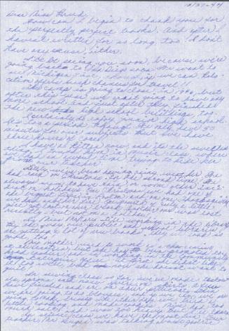 [Letter to Clara Breed from Katherine Tasaki, Poston, Arizona, December 27, 1944]