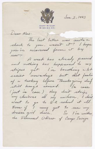 [ Letter to Masaji Iwate from Tatsumi Iwate, January 3, 1943 ]