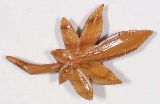 Leaf pin carving