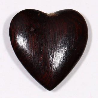 Carved wood heart
