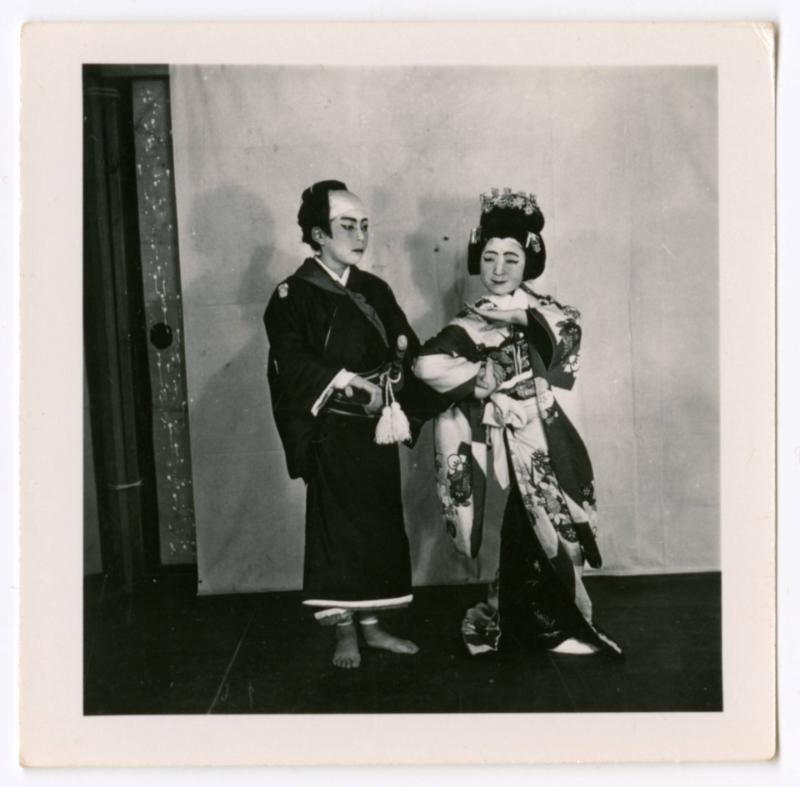 Two people in costume