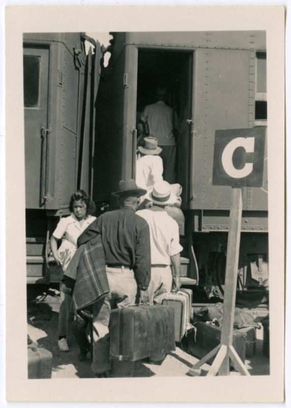 C group boarding train