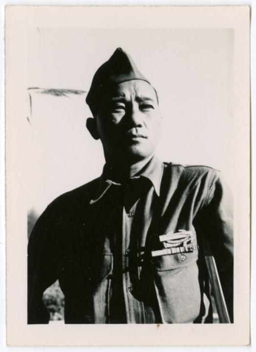 Portrait of unidentified military man