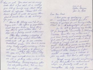 [Letter to Clara Breed from Fusa Tsumagari, Poston, Arizona, January 30, 1943]