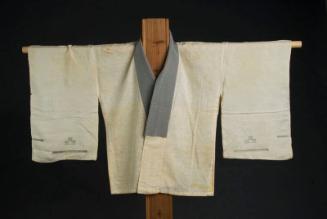 [Hanjuban (half underkimono) with gray collar and faggoting detail on sleeves, Hawaii, 192-]