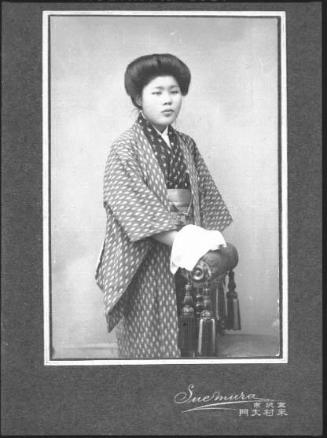 [Portrait of young woman in kimono, December 31, 1913]