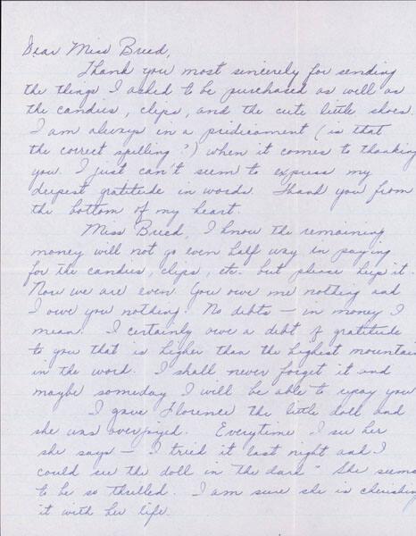 [Letter to Clara Breed from Louise Ogawa, Poston, Arizona, May 14, 1943]