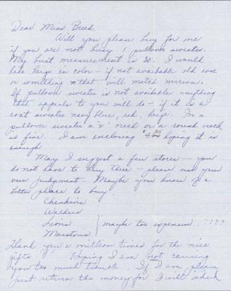 [Letter to Clara Breed from Louise Ogawa, Poston, Arizona, December 29, 1942]