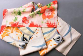 [Double-sided obi with peony design and star lily design, Ewa, Hawaii, 193-]