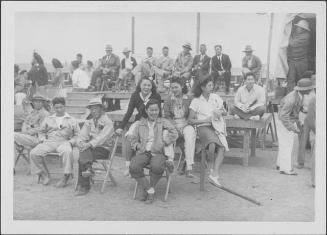 [Spectators at sporting event or performance outdoors, Rohwer, Arkansas, November 14, 1944]