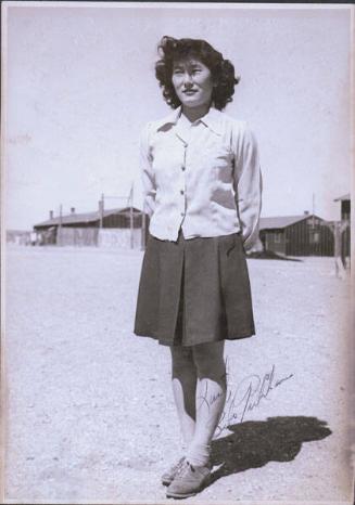 [Portrait of a young woman, Heart Mountain, Wyoming, 1944-1945]