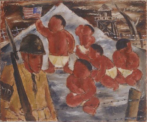 Nisei babies in concentration camp