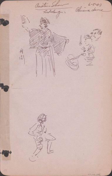 Amateur show, Lordsburg, 6-5-43 : Okinawa dance