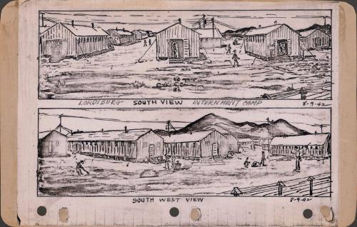 Lordsburg south view internment camp – Works – Japanese American