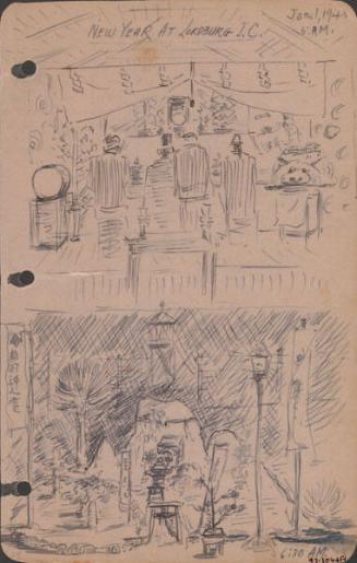 New year at Lordsburg I.C., Jan. 1, 1943 6 AM