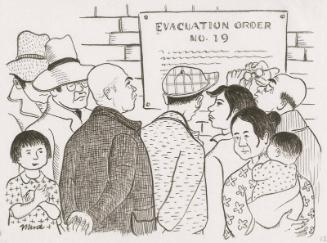 [Posting of Civilian Exclusion Order/Evacuation Order No. 19, Berkeley, California, 1942]