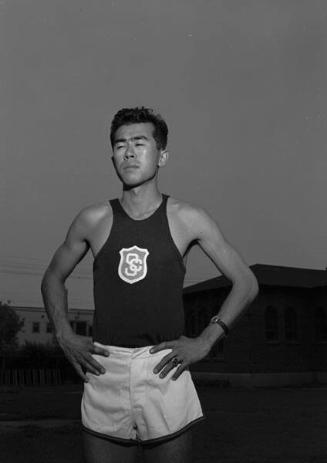 [Henry Aihara, USC track athlete, Los Angeles, California, June 18, 1951]
