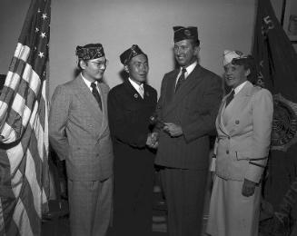[Casey Kasuyama installed as Commander of American Legion Commodore Perry Post 525, Los Angeles California, August 28, 1951]