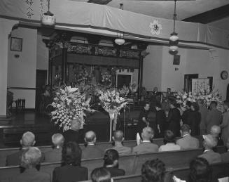 [Hiroshima seventh year memorial service at Higashi Honganji, Los Angeles, California, August 1951]