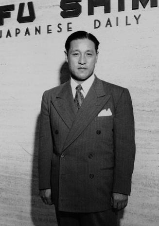 [Takizo Matsumoto and Mr. Tanigawa visit Mayor Bowron, Los Angeles, California, September 20, 1951]