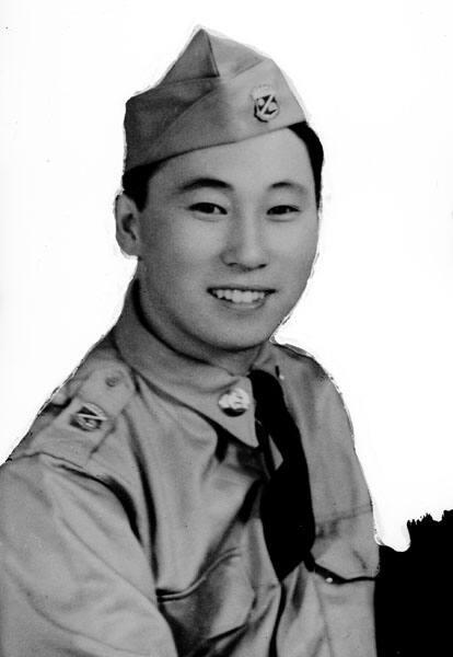 [Yumori in uniform, April 12, 1952]