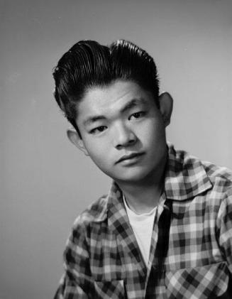[Takeo Akasaki, Boys State delegate, head and shoulder portrait, Los Angeles, California, April 25, 1953]