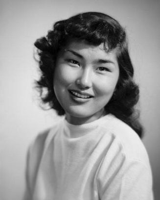 [Miss Yaeko Matsushima, head and shoulder portrait, Los Angeles, California, December 13, 1953]