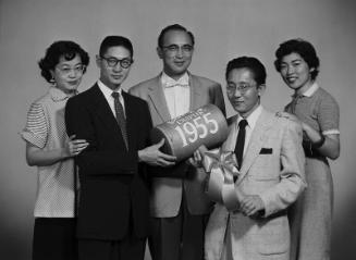 [East Los Angeles Japanese American Citizens' League installation of officers for New Year 1955, Los Angeles, California, December 1954]