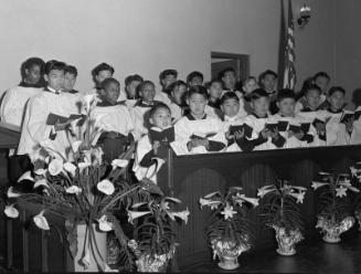 [Easter service at St. Mary's Episcopal Church, Los Angeles, California, April 9, 1950]