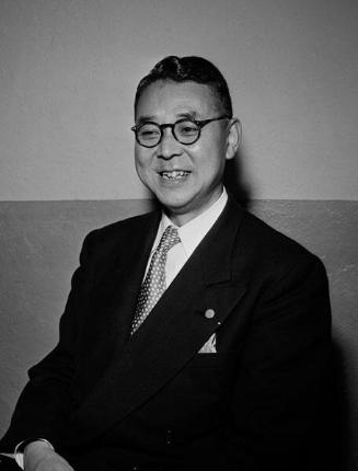 [Ikkaku Matsuzawa, Japanese Olympic swimming coach, Los Angeles, California, April 30, 1950]