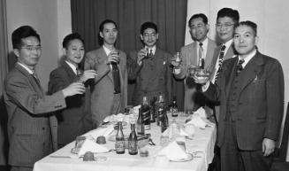 [Office of Foreign Affairs (Japan) at Kawafuku restaurant, Los Angeles, California, May 12, 1950]