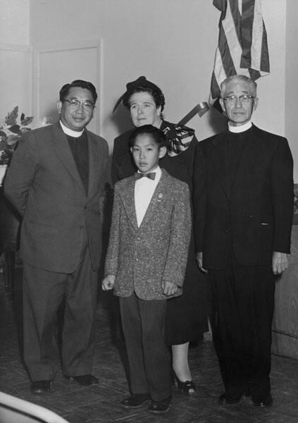 [Dedication of new cafetorium at Hobart Boulevard Elementary School, Los Angeles, California, November 8, 1955]