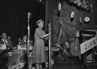[Nodo Jiman amateur singing contest at Nishi Honganji Temple, Los Angeles, California, May 20, 1956]
