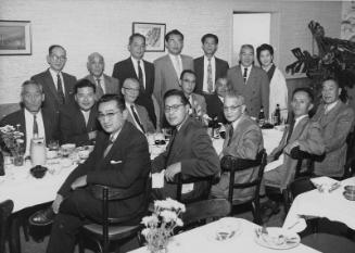 [Stock group meeting at Bit of Tokyo restaurant, Los Angeles, California, November 28, 1956]
