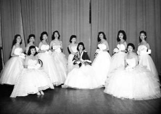 [CINO queen coronation in Oakland, California ; "Spirit of New Year 1957" at Biltmore Hotel, Los Angeles, California]