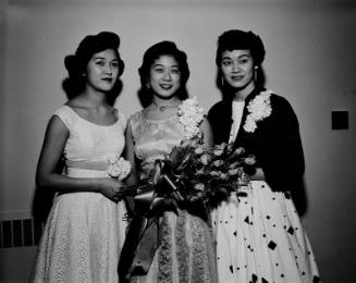 [Senshin Buddhist Temple YBA queen at I.A.S. Hall, Los Angeles, California, February 2, 1957]
