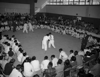 [Seinan Judo competition, Los Angeles, California, 1953?]