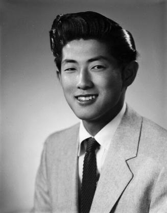 [Shig Miyabe, head and shoulder portrait, June 9, 1955]