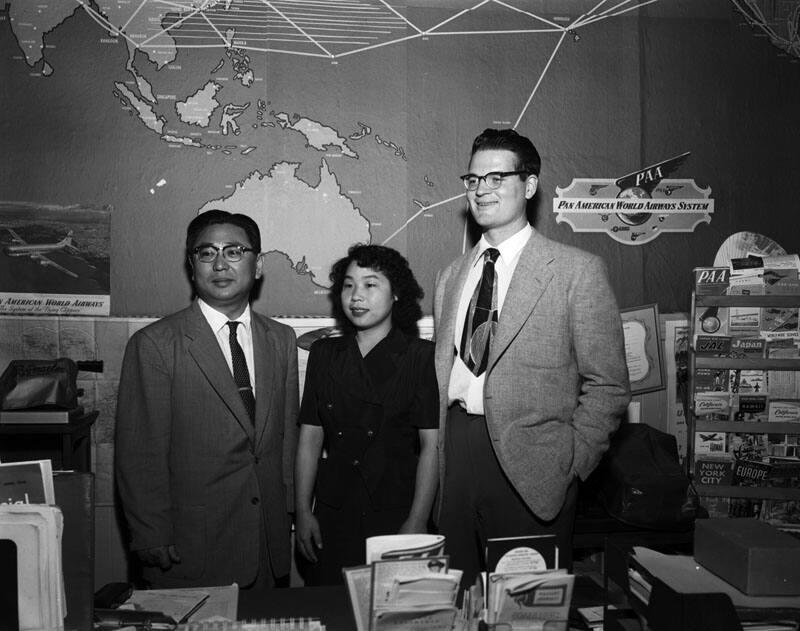 [Mr. Blackman and his Japanese wife, California, June 15, 1955]