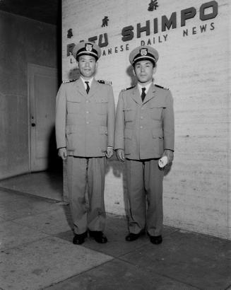[Japanese Naval officers, Morinaga and Ohori, Los Angeles, California, July 22, 1955]