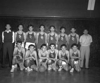 [Champions of the CINO 5th annual basketball tournament at Dorsey High School, Los Angeles, California, December 27, 1955]