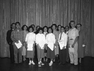 [American Legion awards at Berendo Junior High School, California, January 24, 1958]