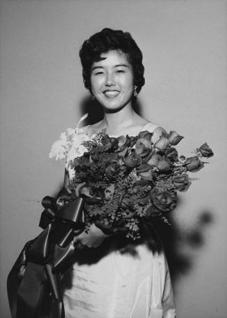 [Carol Yamamisaka, YBA Senshin queen, Los Angeles, California, January 23, 1958]
